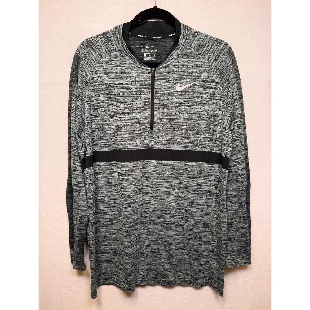 Nike Men’s Gray Heather Dri-FIT Half-Zip Pullover